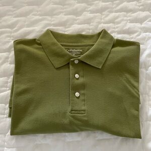 Mens XL polo shirt olive green